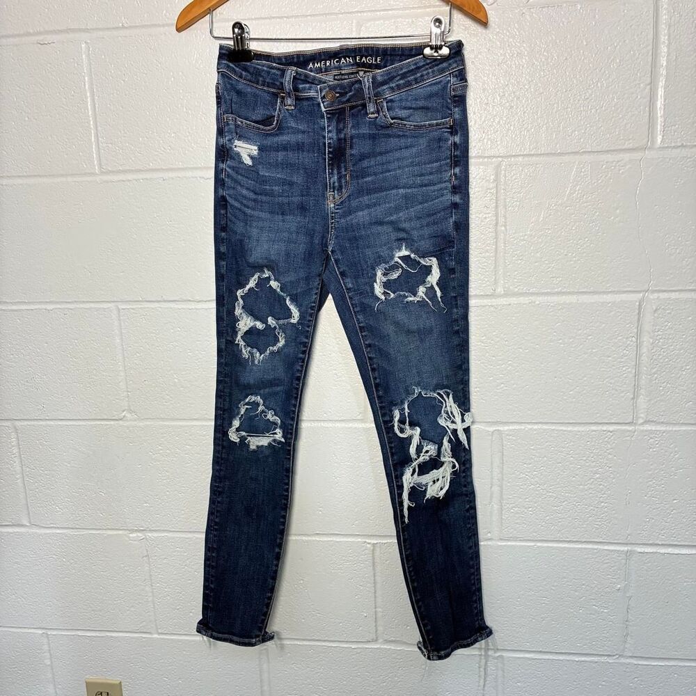 American-eagle Women's Blue and Navy Jeans